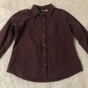 Cabelas maroon flannel